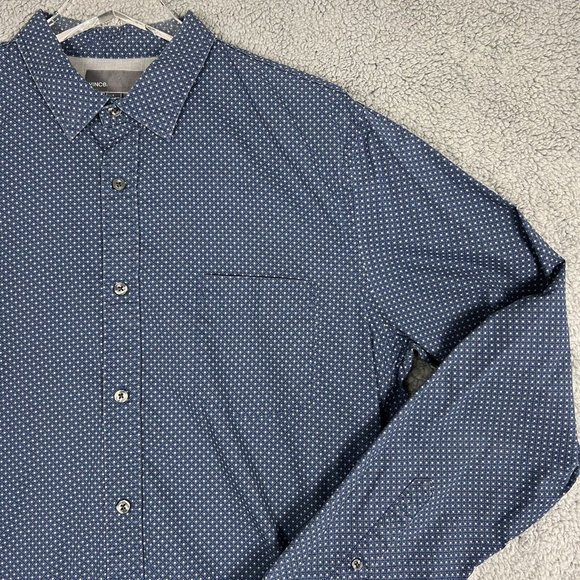 Vince Shirt  Mens Large Blue Button Down Long Sleeve Mens Large - Picture 3 of 9